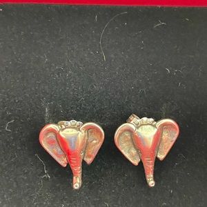 Sterling Silver 925 elephant post earrings